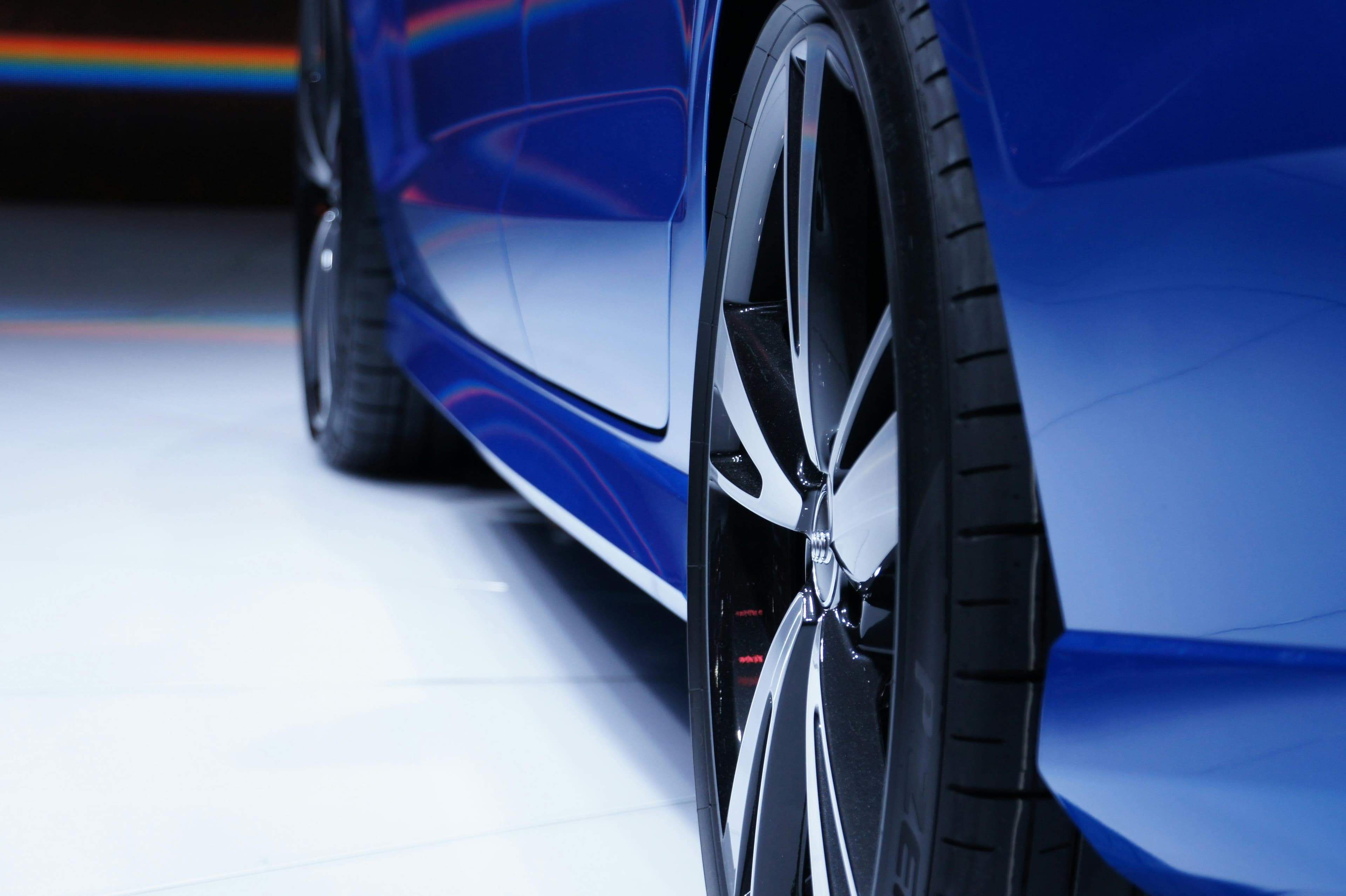 Precision detail on luxury vehicle
